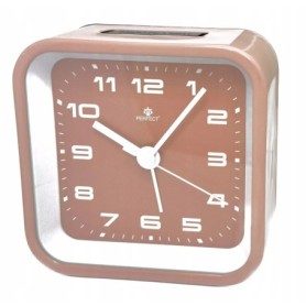 Zegar Budzik kwarcowy PERFECT 2469 ALARM podwietlenie pyn¥cy mechanizm