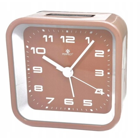 Zegar Budzik kwarcowy PERFECT 2469 ALARM podwietlenie pyn¥cy mechanizm