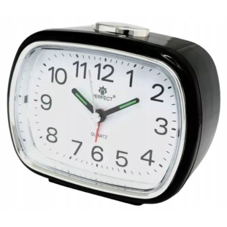 Zegar Budzik kwarcowy PERFECT 2827 PODWIETLENIE ALARM PYN¤CY MECHANIZM
