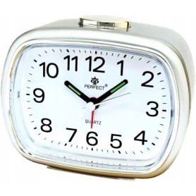 Zegar Budzik kwarcowy PERFECT 2827 PODWIETLENIE ALARM PYN¤CY MECHANIZM