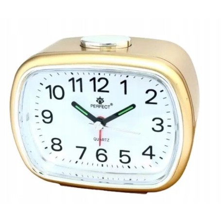 Zegar Budzik kwarcowy PERFECT 2827 PODWIETLENIE ALARM PYN¤CY MECHANIZM