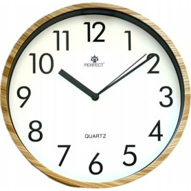 CZYTELNY zegar analogowy cienny Perfect 7125W