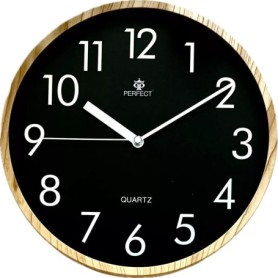 CZYTELNY zegar analogowy cienny Perfect 7125W