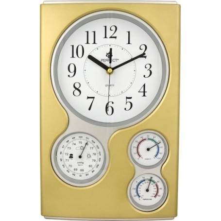 Zegar stacja PERFECT barometr higrometr termometr