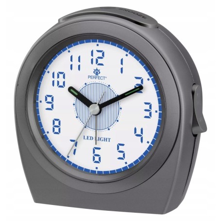 Zegar Budzik kwarcowy PERFECT podwietlenie LED
