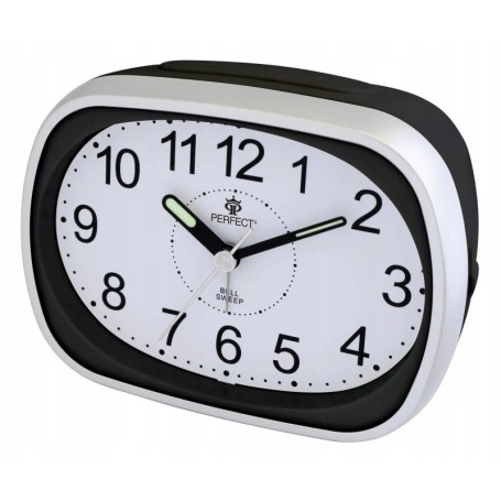 Budzik kwarcowy PERFECT 836 ZEGAR PODWIETLENIE ALARM GONG PYN¤CY MECH