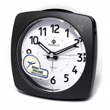 Budzik kwarcowy PERFECT 839 ZEGAR podwietlenie ALARM pyn¥cy mechanizm