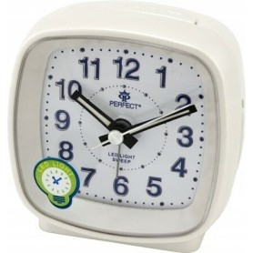 Budzik kwarcowy PERFECT 816 ZEGAR podwietlenie LED ALARM pyn¥cy mechanizm