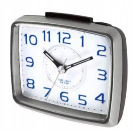 Budzik kwarcowy PERFECT 879 ZEGAR podwietlenie ALARM pyn¥cy mechanizm