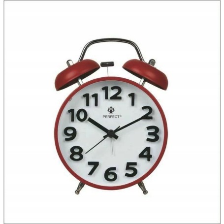 Zegar Budzik kwarcowy PERFECT 11502 GONY ALARM PODWIETLENIE PYN¤CY