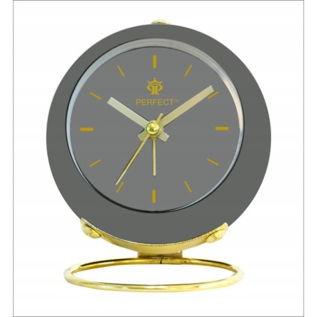 Budzik kwarcowy PERFECT 09010 ZEGAR ALARM pyn¥cy mechanizm