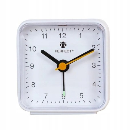 Budzik kwarcowy PERFECT 06701 ZEGAR ALARM pyn¥cy mechanizm