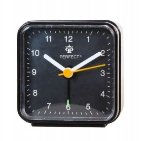 Budzik kwarcowy PERFECT 06701 ZEGAR ALARM pyn¥cy mechanizm
