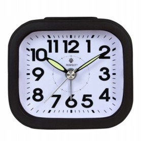 Budzik kwarcowy PERFECT 08006 ZEGAR ALARM DRZEMKA pyn¥cy mechanizm