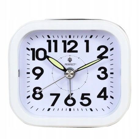 Budzik kwarcowy PERFECT 08006 ZEGAR ALARM DRZEMKA pyn¥cy mechanizm