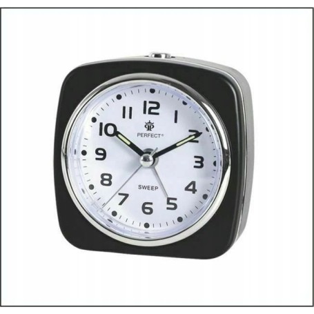 Budzik kwarcowy PERFECT 07507 ZEGAR ALARM DRZEMKA pyn¥cy mechanizm