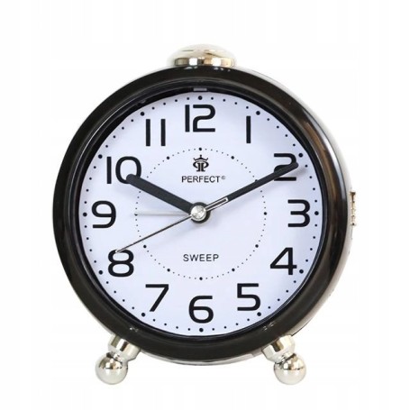 Budzik kwarcowy PERFECT 08902 ZEGAR ALARM DRZEMKA pyn¥cy mechanizm