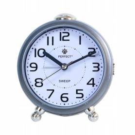 Budzik kwarcowy PERFECT 08902 ZEGAR ALARM DRZEMKA pyn¥cy mechanizm