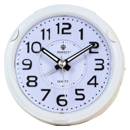 Budzik kwarcowy PERFECT 08604 ZEGAR ALARM DRZEMKA pyn¥cy mechanizm