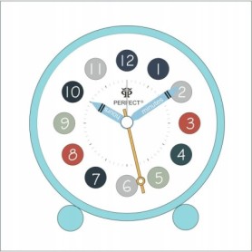 Budzik kwarcowy PERFECT 11009 ZEGAR ALARM DRZEMKA pyn¥cy mechanizm