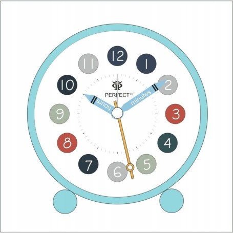 Budzik kwarcowy PERFECT 11009 ZEGAR ALARM DRZEMKA pyn¥cy mechanizm