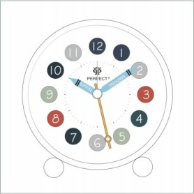 Budzik kwarcowy PERFECT 11009 ZEGAR ALARM DRZEMKA pyn¥cy mechanizm