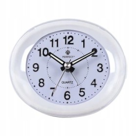 Budzik kwarcowy PERFECT 09101 ZEGAR ALARM DRZEMKA pyn¥cy mechanizm