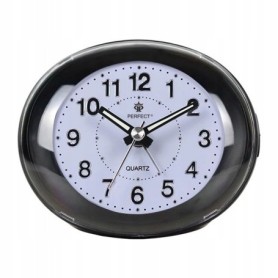 Budzik kwarcowy PERFECT 09101 ZEGAR ALARM DRZEMKA pyn¥cy mechanizm