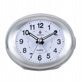 Budzik kwarcowy PERFECT 09101 ZEGAR ALARM DRZEMKA pyn¥cy mechanizm