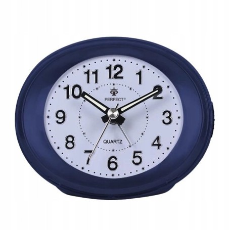 Budzik kwarcowy PERFECT 09101 ZEGAR ALARM DRZEMKA pyn¥cy mechanizm