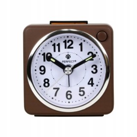 Budzik kwarcowy PERFECT 06602 ZEGAR ALARM DRZEMKA pyn¥cy mechanizm