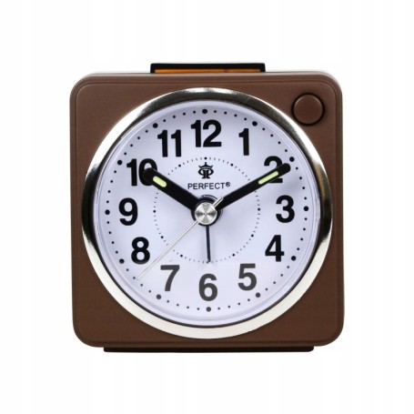 Budzik kwarcowy PERFECT 06602 ZEGAR ALARM DRZEMKA pyn¥cy mechanizm