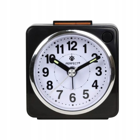 Budzik kwarcowy PERFECT 06602 ZEGAR ALARM DRZEMKA pyn¥cy mechanizm