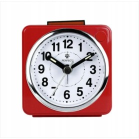 Budzik kwarcowy PERFECT 06602 ZEGAR ALARM DRZEMKA pyn¥cy mechanizm