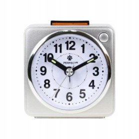 Budzik kwarcowy PERFECT 06602 ZEGAR ALARM DRZEMKA pyn¥cy mechanizm