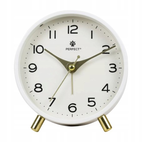 Budzik kwarcowy PERFECT BB 11007 zegar alarm pyn¥cy mechanizm