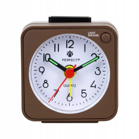 Budzik kwarcowy PERFECT 05508 ZEGAR narastaj¥cy ALARM pyn¥cy mechanizm