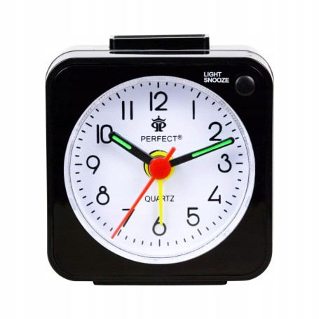 Budzik kwarcowy PERFECT 05508 ZEGAR narastaj¥cy ALARM pyn¥cy mechanizm