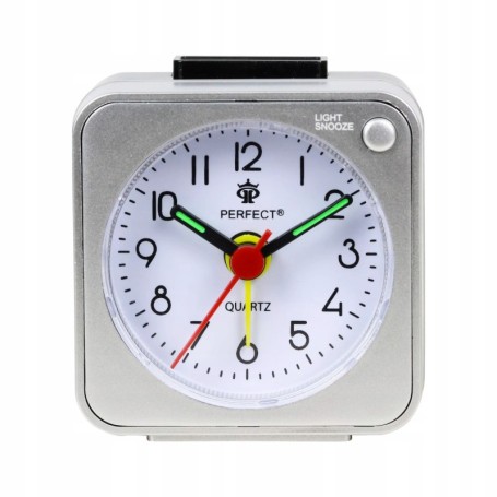 Budzik kwarcowy PERFECT 05508 ZEGAR narastaj¥cy ALARM pyn¥cy mechanizm