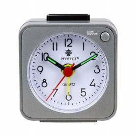 Budzik kwarcowy PERFECT 05508 ZEGAR narastaj¥cy ALARM pyn¥cy mechanizm