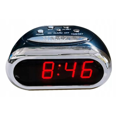 Budzik sieciowy LED XONIX 21608 zegar alarm z drzemk¥