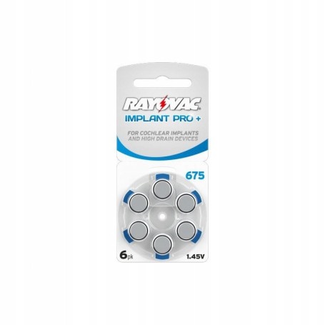 Baterie suchowe Rayovac IMPLANT PRO+ 675