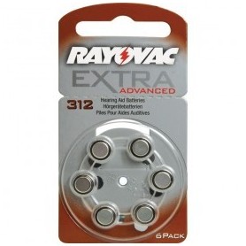 Baterie do aparat¢w suchowych Rayovac 312 6 szt