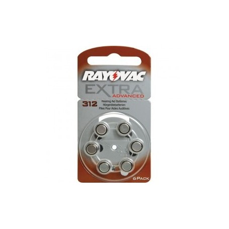 Baterie do aparat¢w suchowych Rayovac 312 6 szt