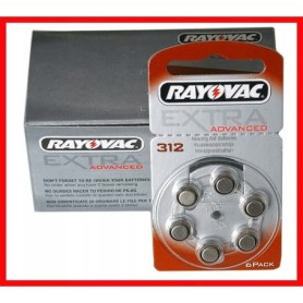 Baterie do aparat¢w suchowych Rayovac 312 60 szt